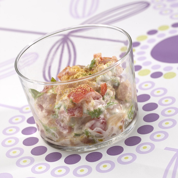 Tartare de daurade lait de vanille