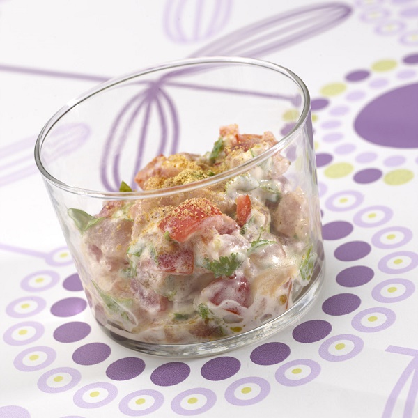 Tartare de daurade lait de vanille