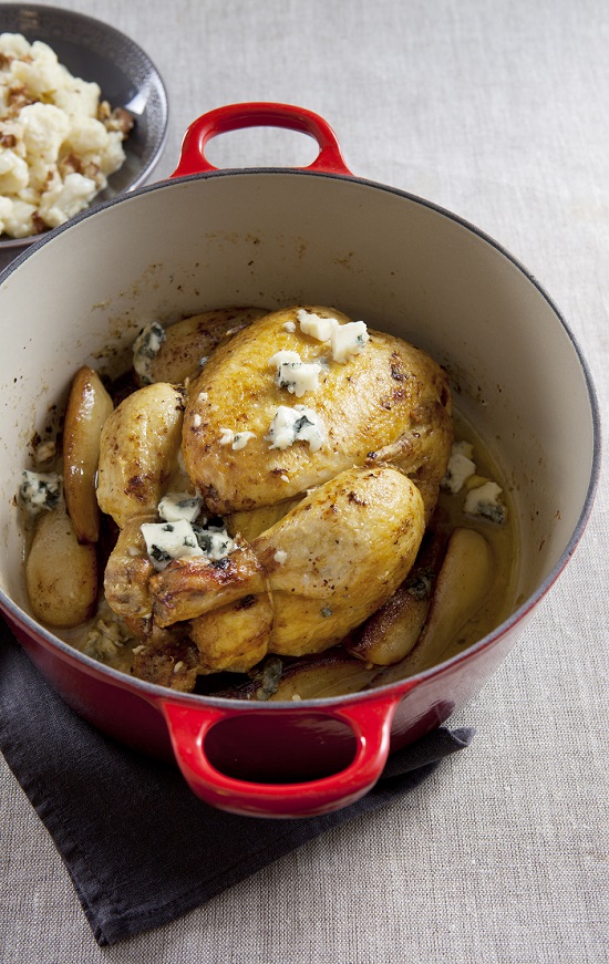 poulet poires roquefort