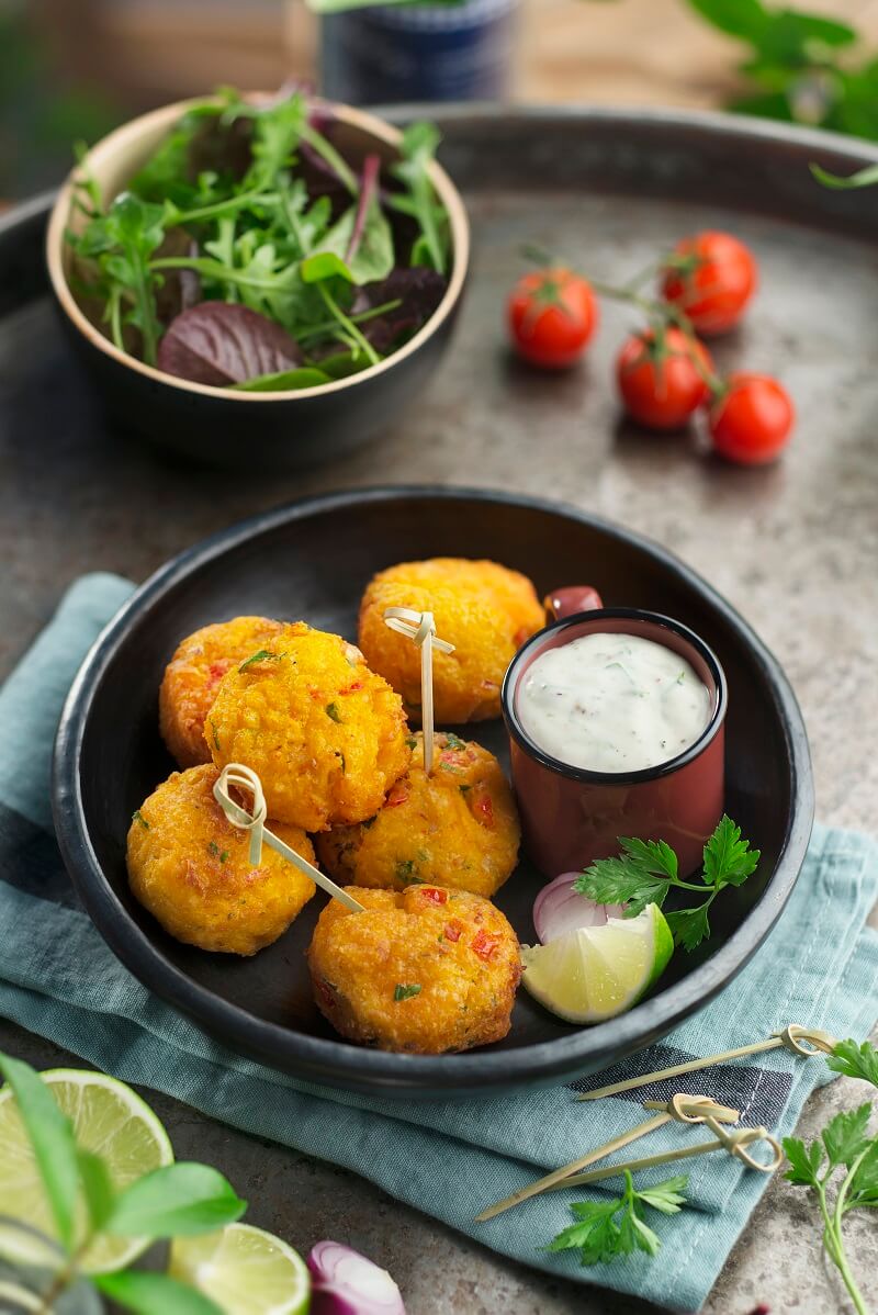 boulettes crevettes patate douce