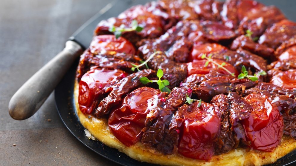 tatin de tomates confites