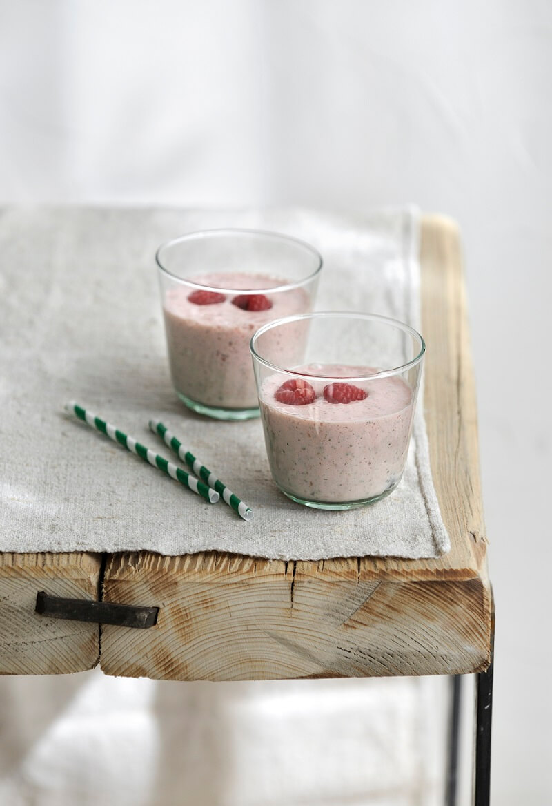 yaourt à la framboise à boire