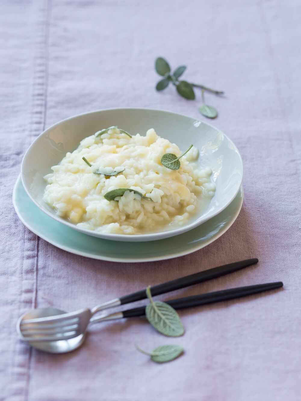 risotto aux feuilles de sauge