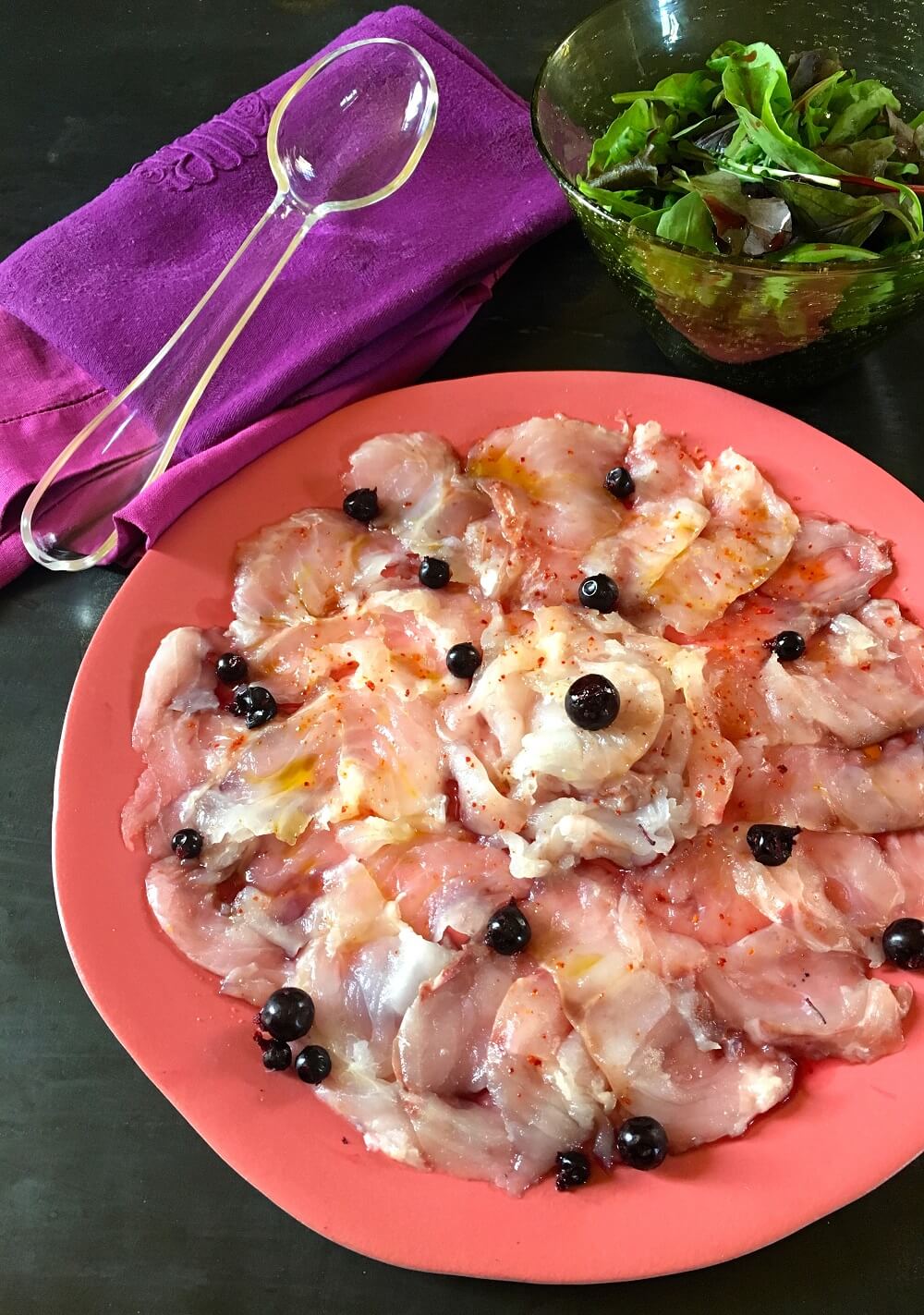 carpaccio de daurade