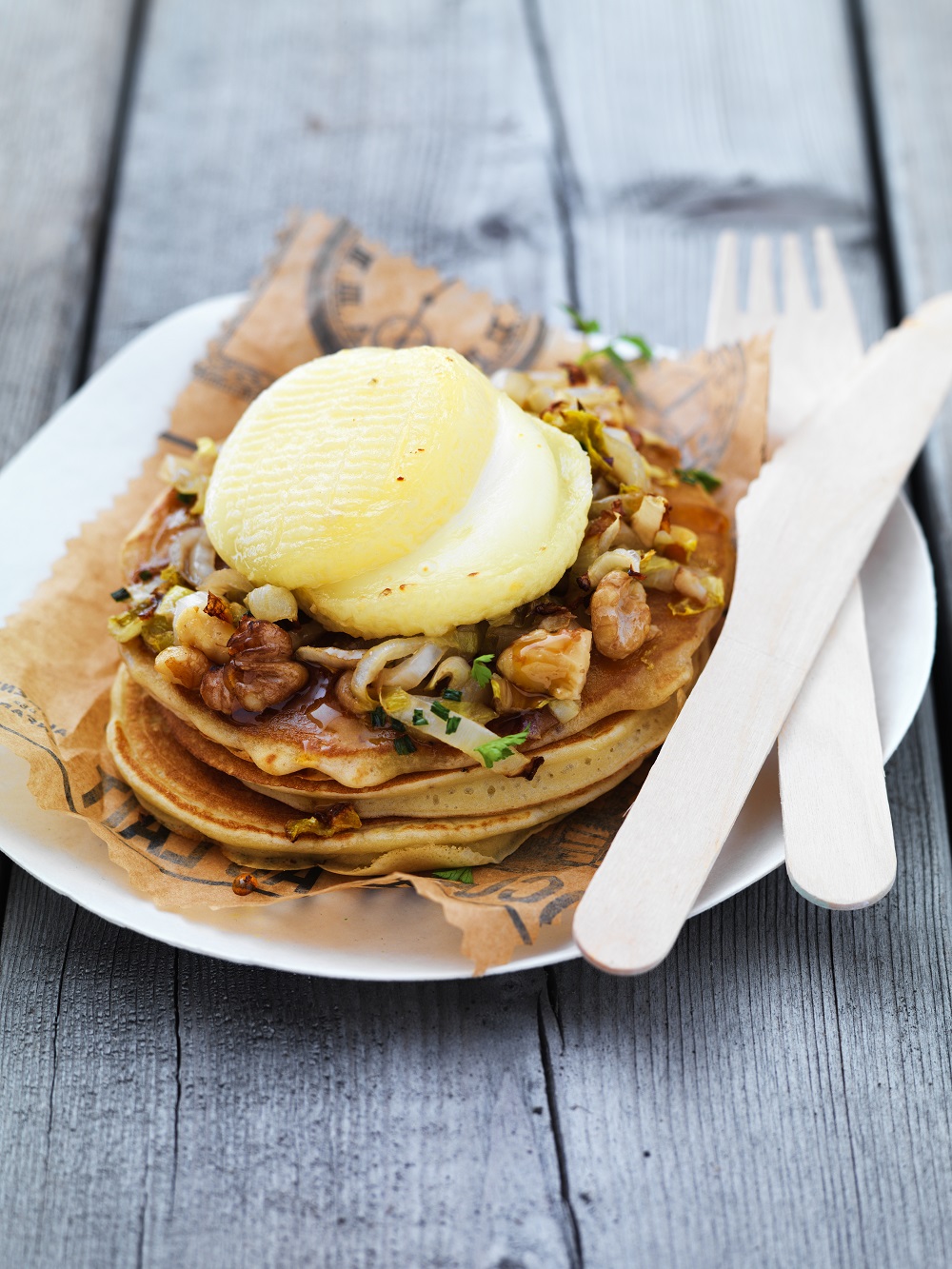 Pancakes au chèvre