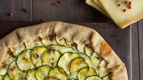 tarte rustique aux courgettes