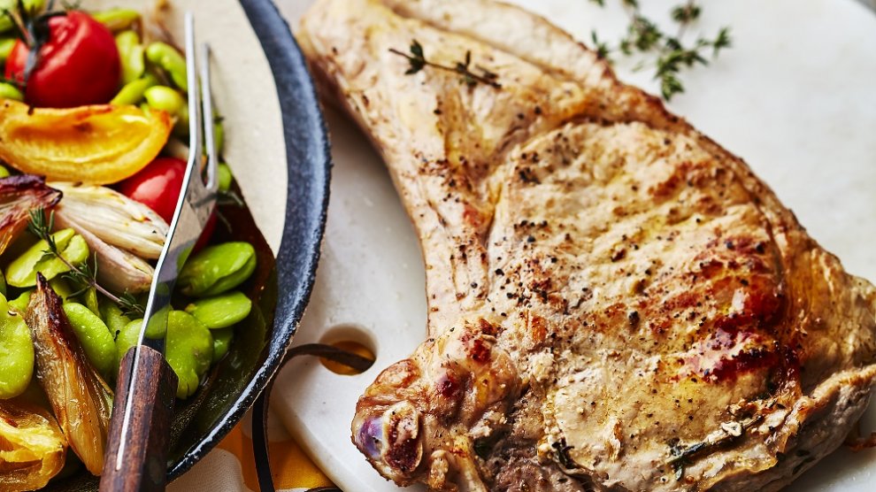 côtes de veau poêlées