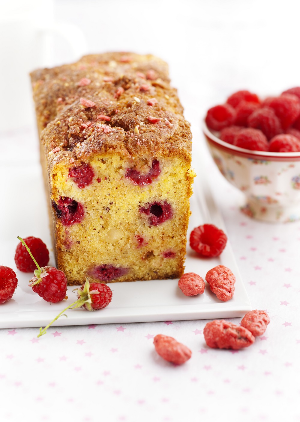 cake aux framboises