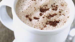 chocolat chaud à la vanille