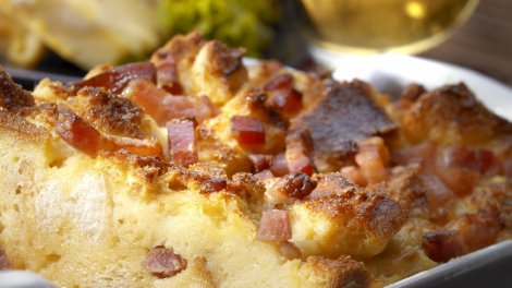 pain perdu aux lardons