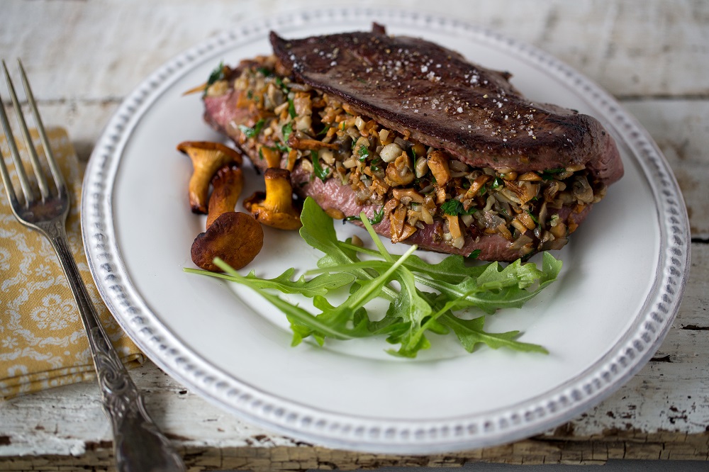 Magret de canard aux champignons