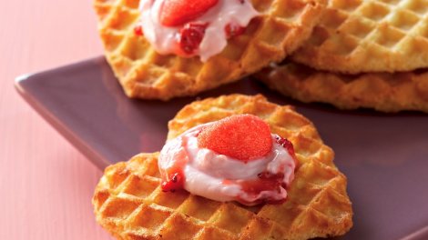 gaufres aux deux fraises