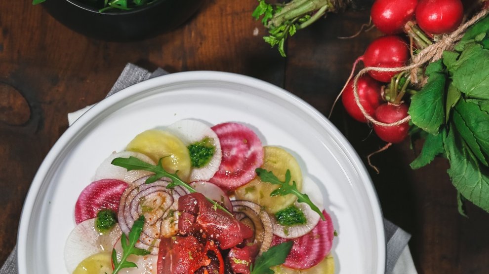 Carpaccio de betteraves