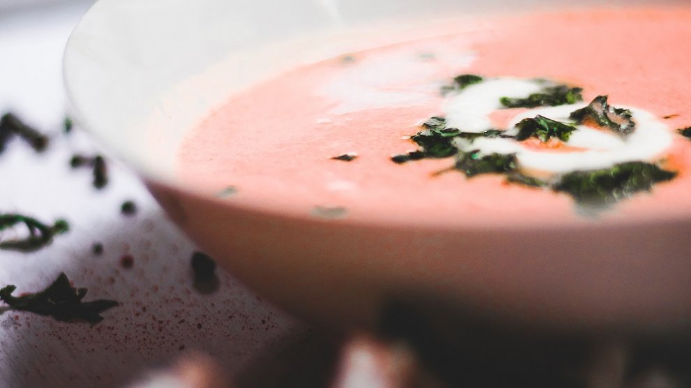 Soupe froide de tomates