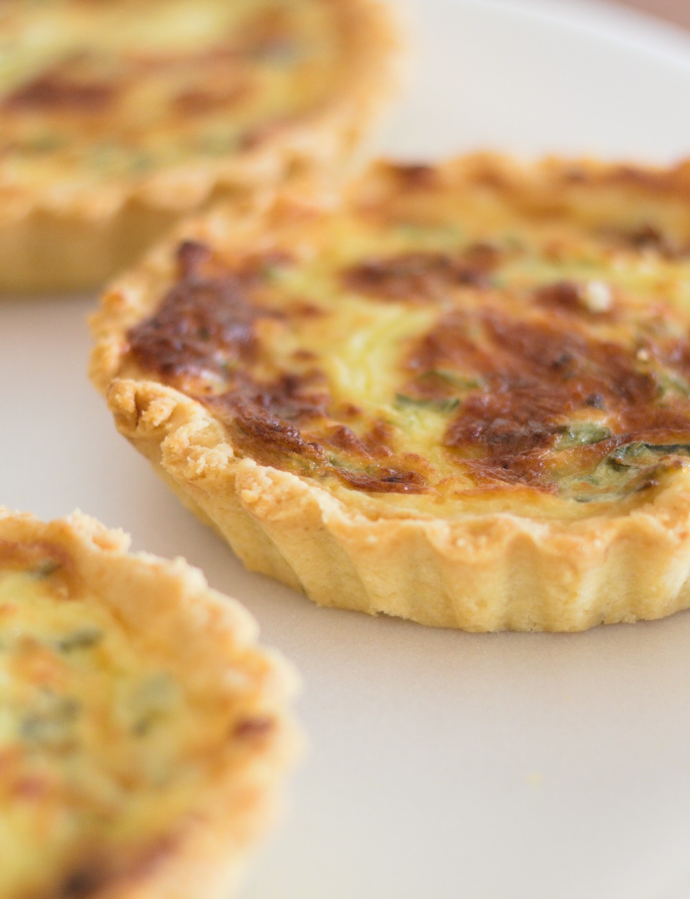 quiche à l'ail confit