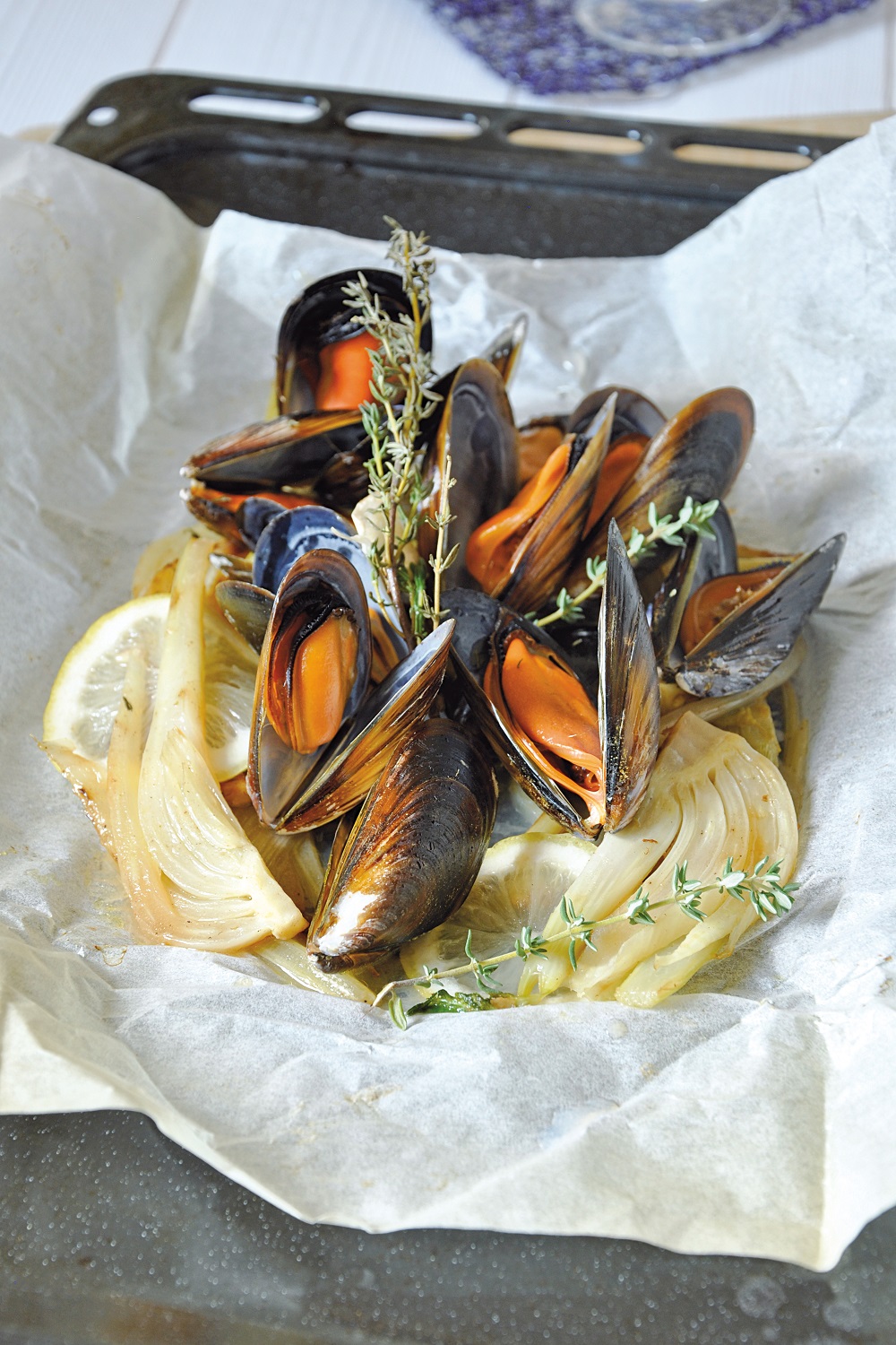 moules en papillotes