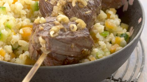 brochettes de bavette