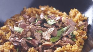 riz frit au bœuf