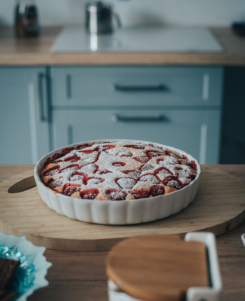 gâteau aux framboises