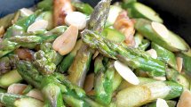 wok d'asperges vertes