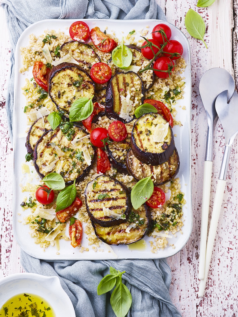 aubergines grillées à l'italienne