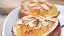 pêches farcies aux amandes