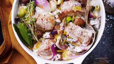 porc sauté aux marrons