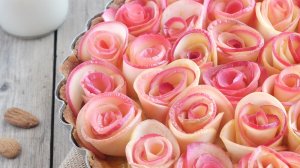 tarte bouquet de roses