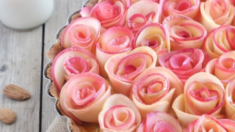 tarte bouquet de roses