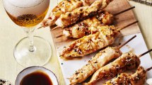 yakitori de poulet mariné