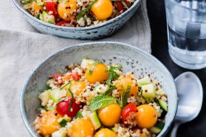 salade de quinoa au melon