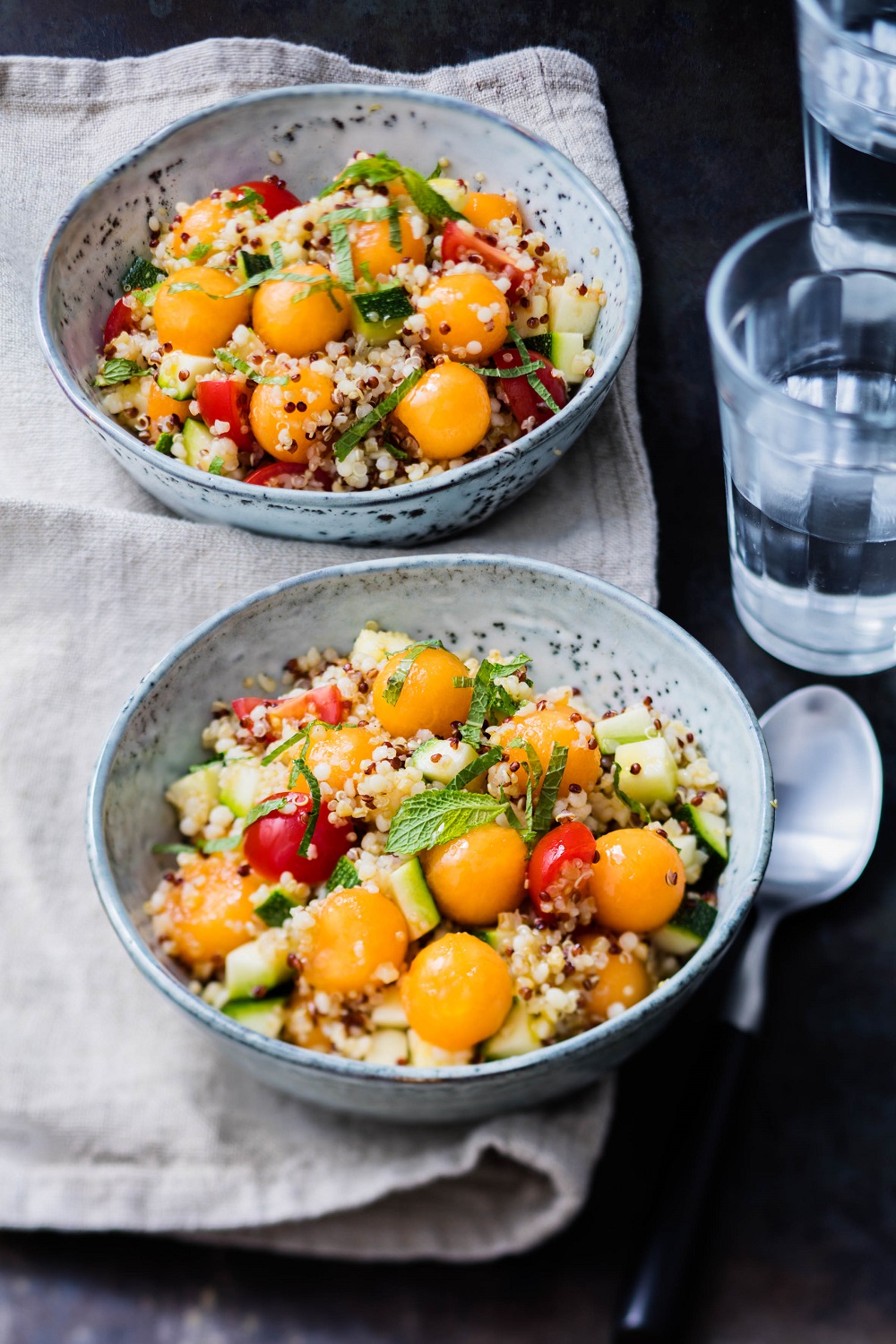 salade de quinoa au melon