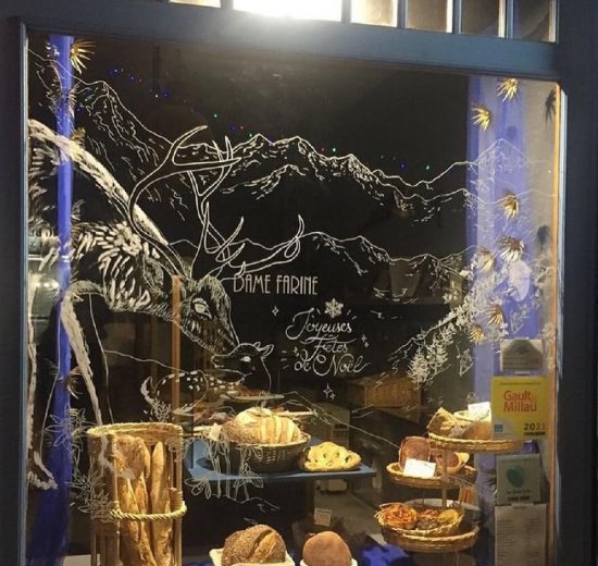 vitrine de Noël
