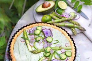 tarte légumes verts de printemps