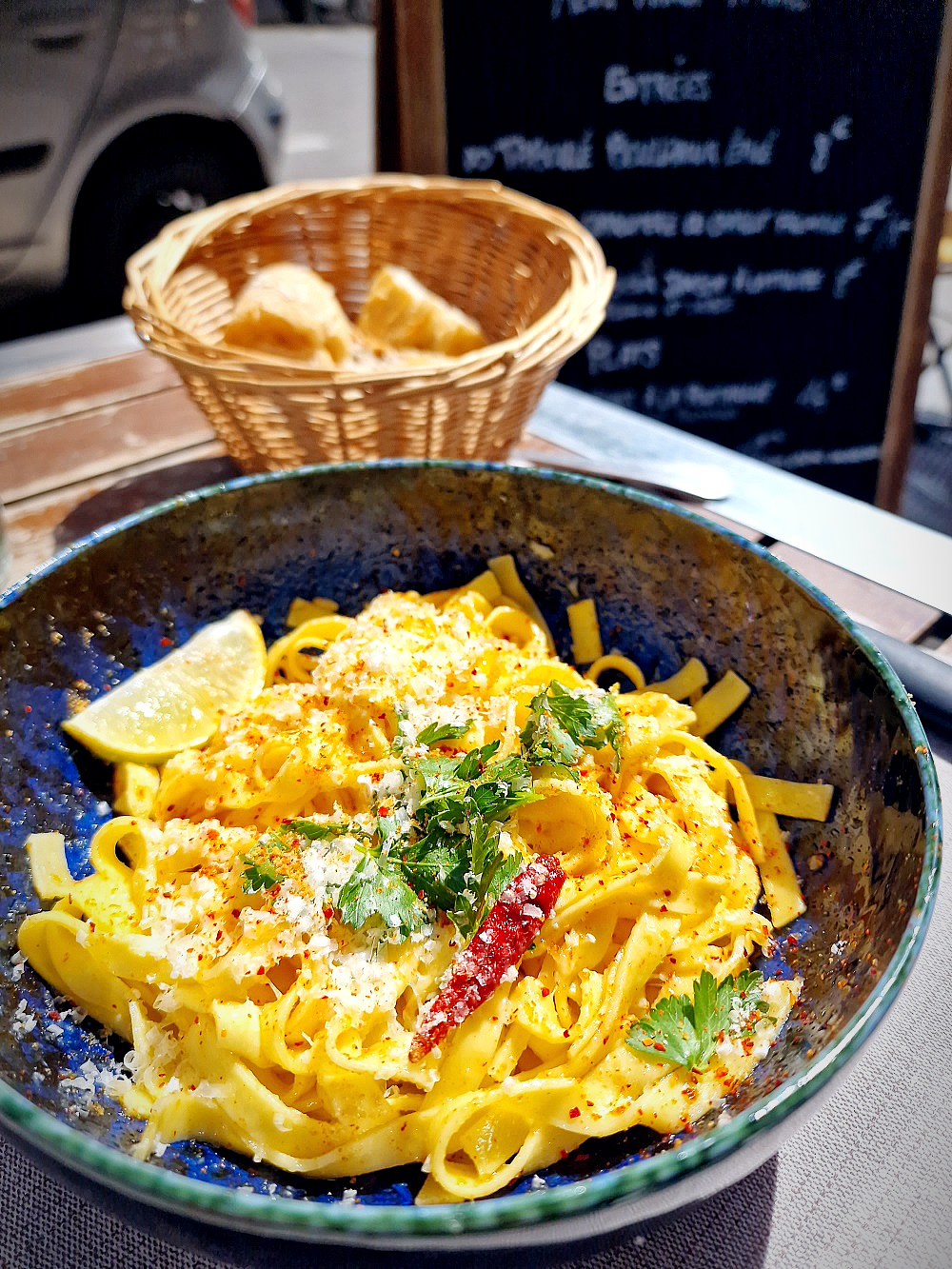 Au Cafi shop, les linguine fraîches à la poutargue