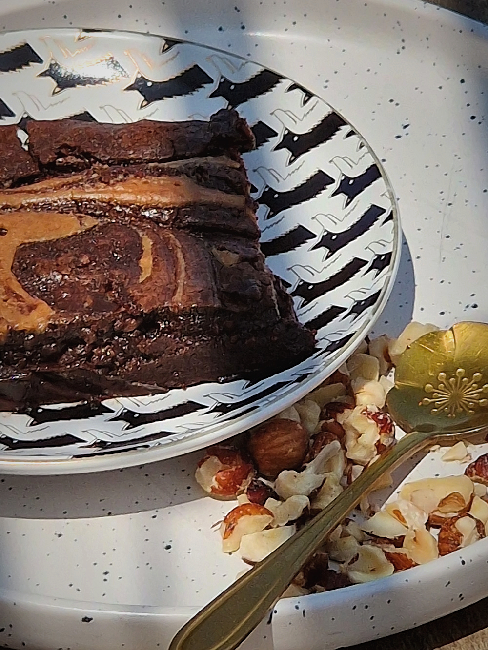 Le brownie au chocolat et beurre de cacahuète