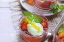 gaspacho chantilly avec un gaspacho de tomates