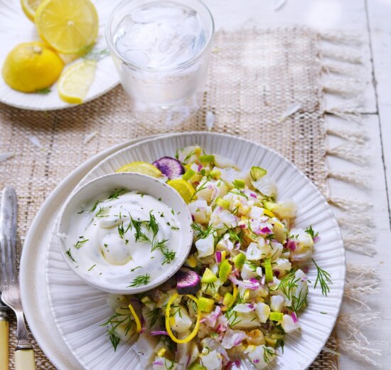 un tartare de daurade