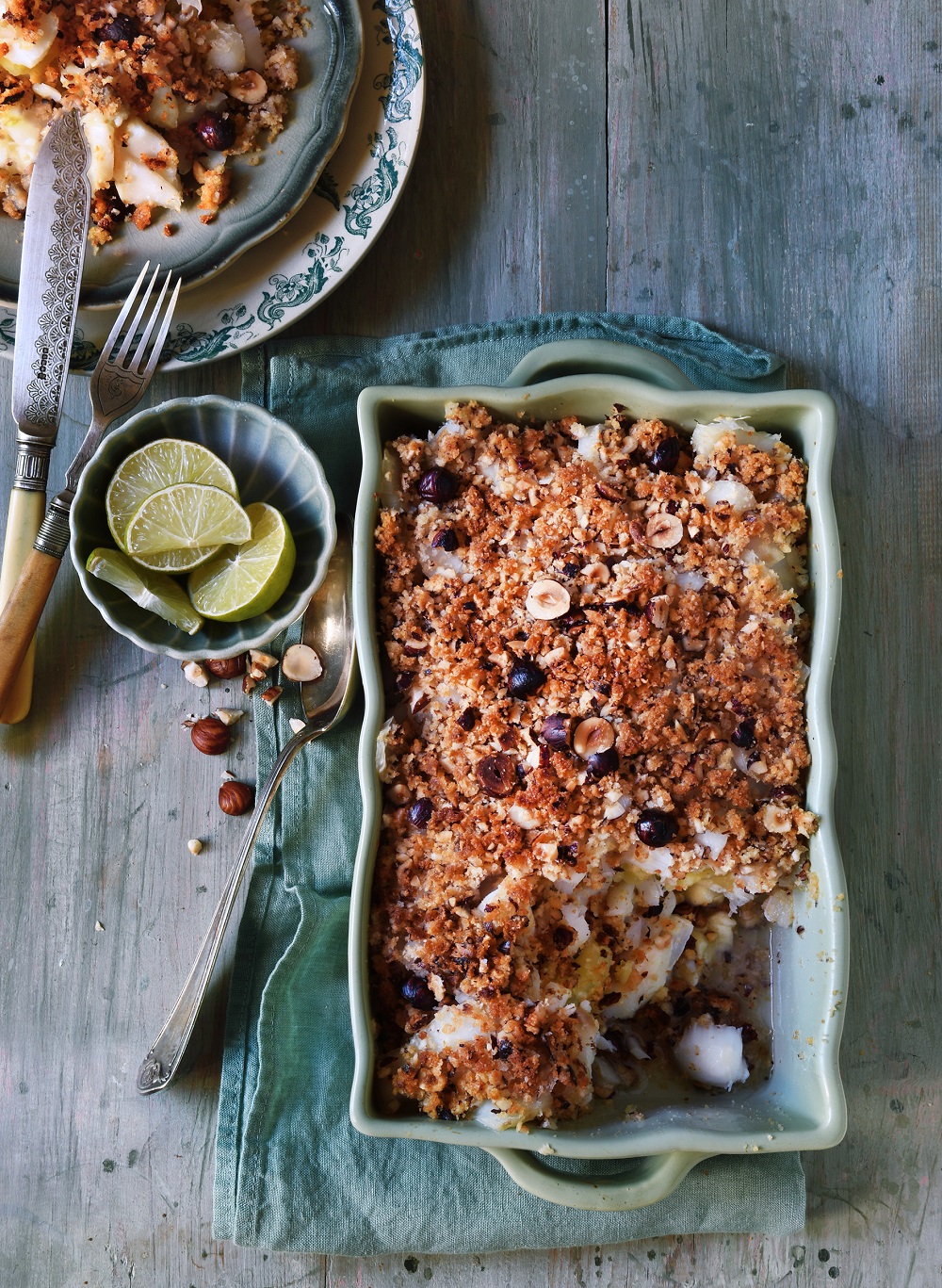 crumble de cabillaud