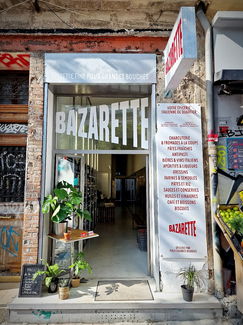 Bazarette épicerie italienne à Marseille