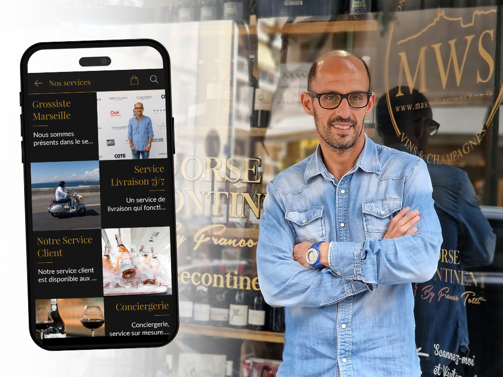 Massilia wine shop lance son application