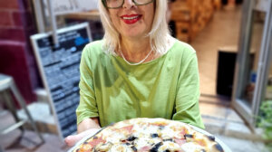 Pizza sans gluten servie au Bistrot Vénitien à Marseille