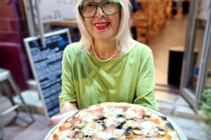 Pizza sans gluten servie au Bistrot Vénitien à Marseille