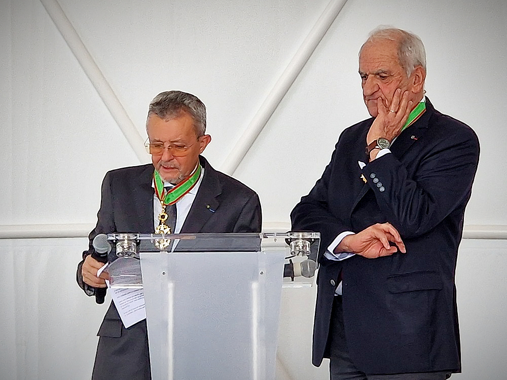 Jean-Claude Pellegrin lors de la cérémonie chez The Camp à Aix