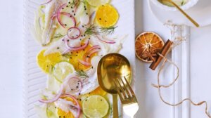 Ceviche de daurade à l'orange et au fenouil