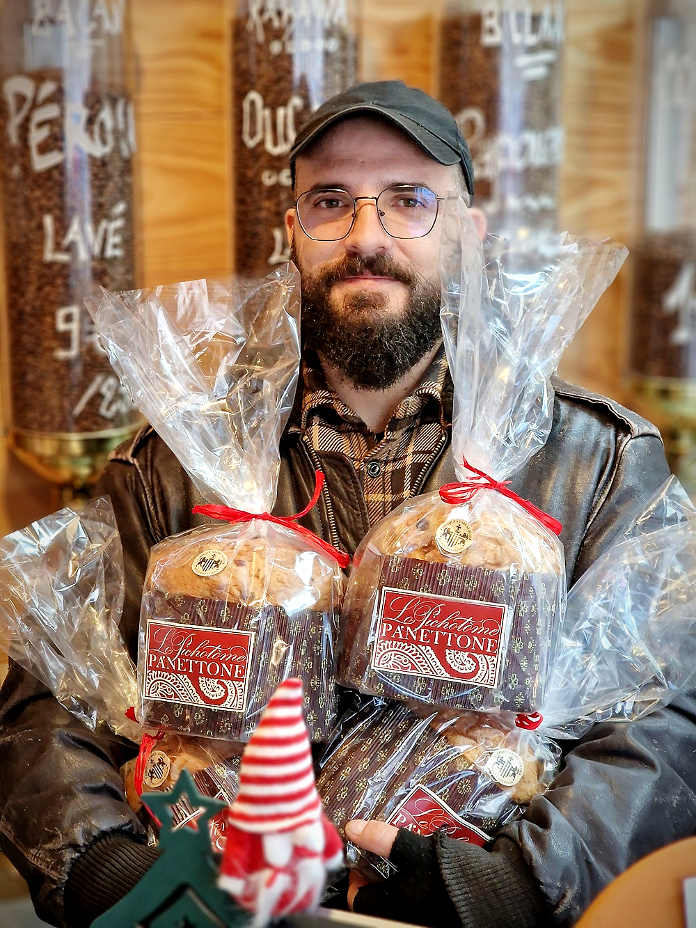 Les panettone de Manu Barthélémy en vente chez Cafés Corto