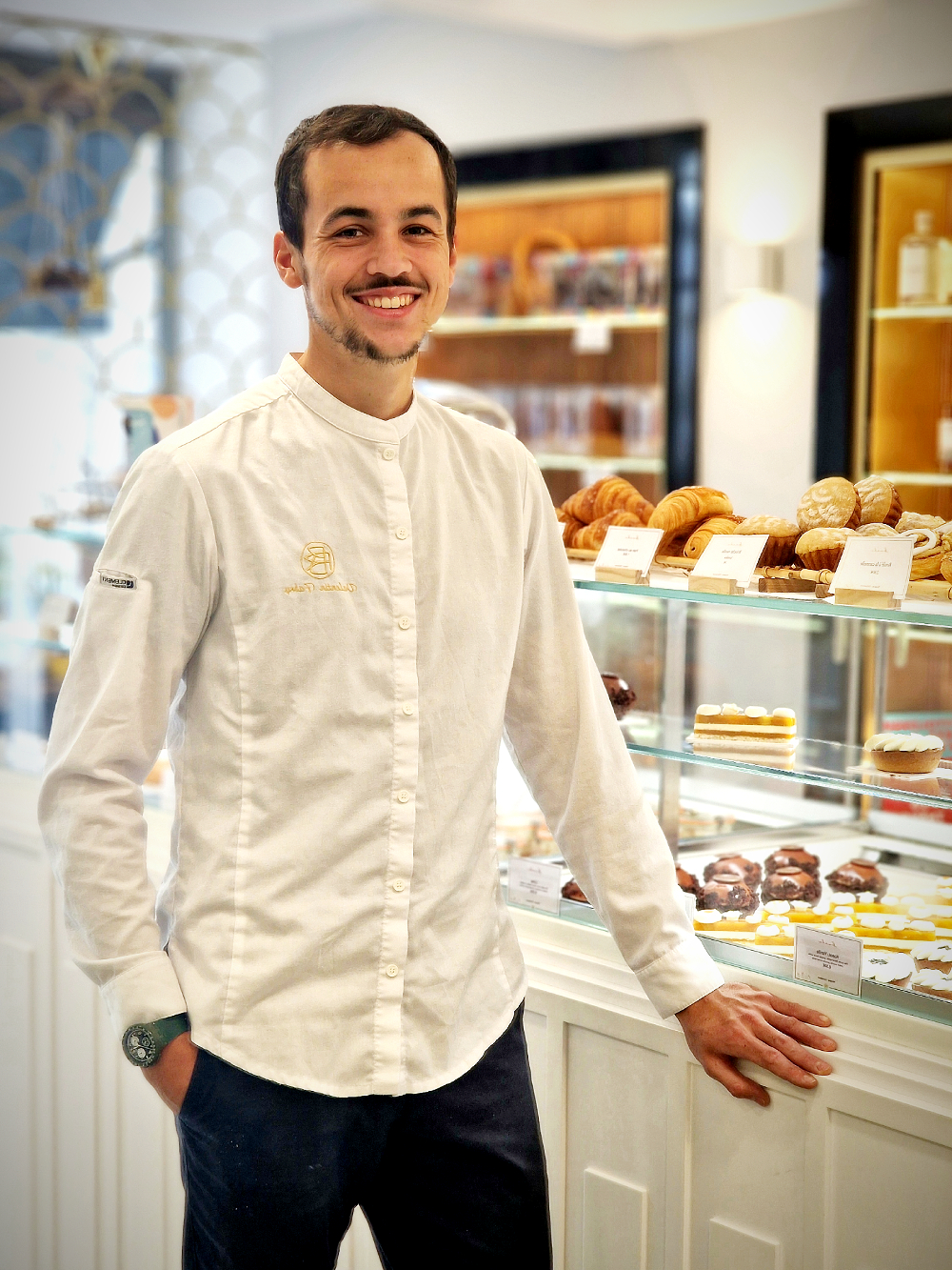 Valentin Fabry, chef pâtissier des Roches blanches et de la pâtisserie Nomade