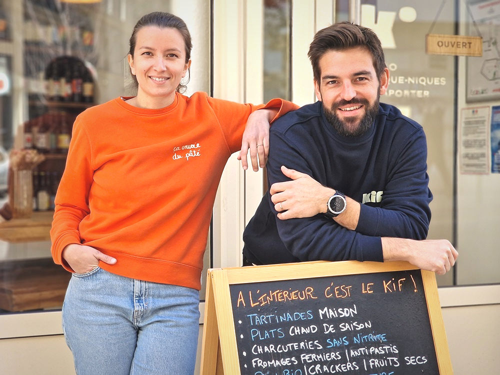 Laetitia et Quentin, fondateurs de l'épicerie fine Kif