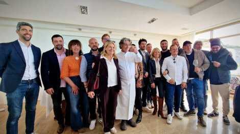 La conférence de presse du 4e festival des Chefs à Saint-Tropez s'est tenue chez Gérald Passédat