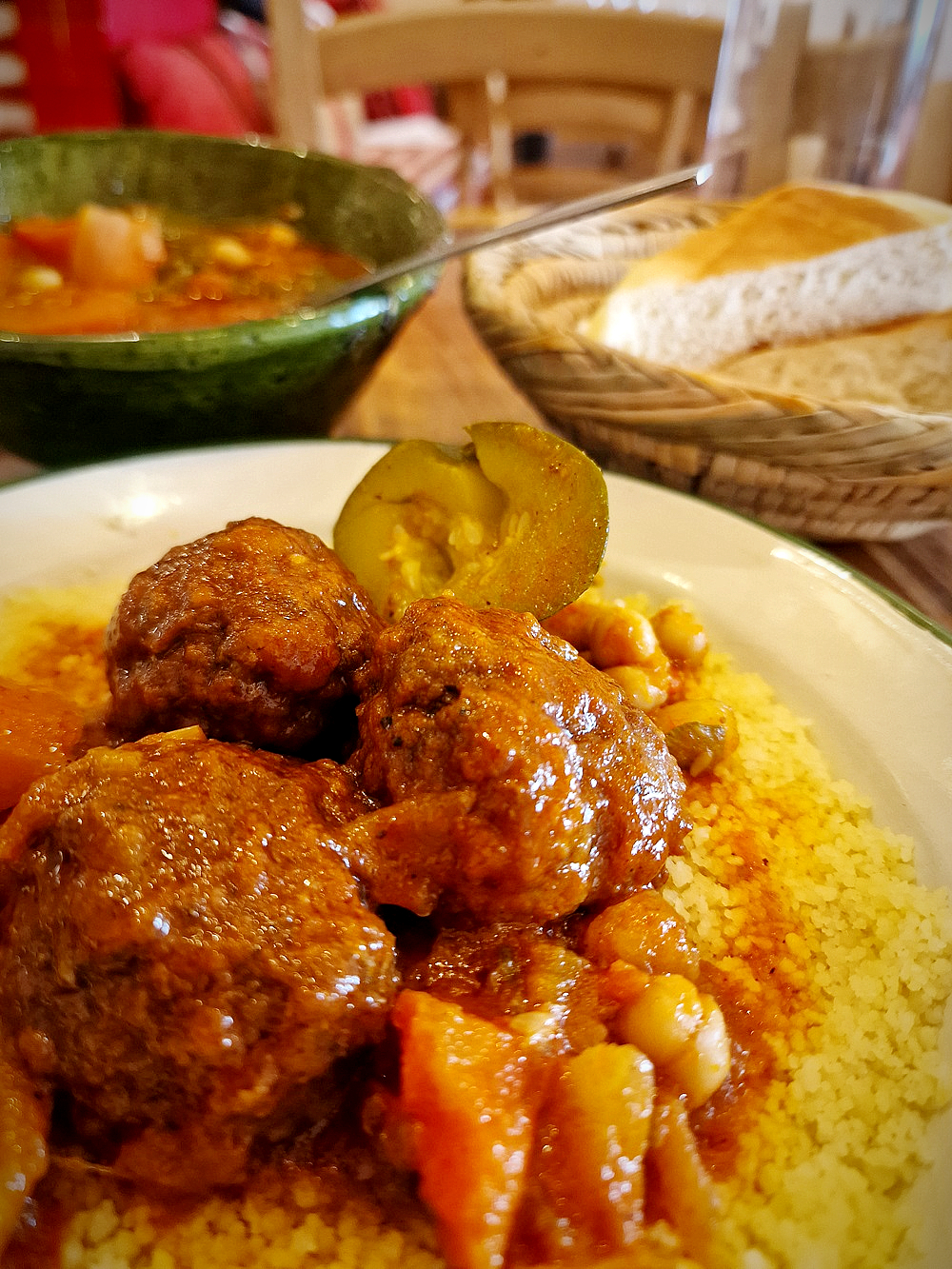 Restaurant Babouche rue Sainte à Marseille, le couscous boulettes